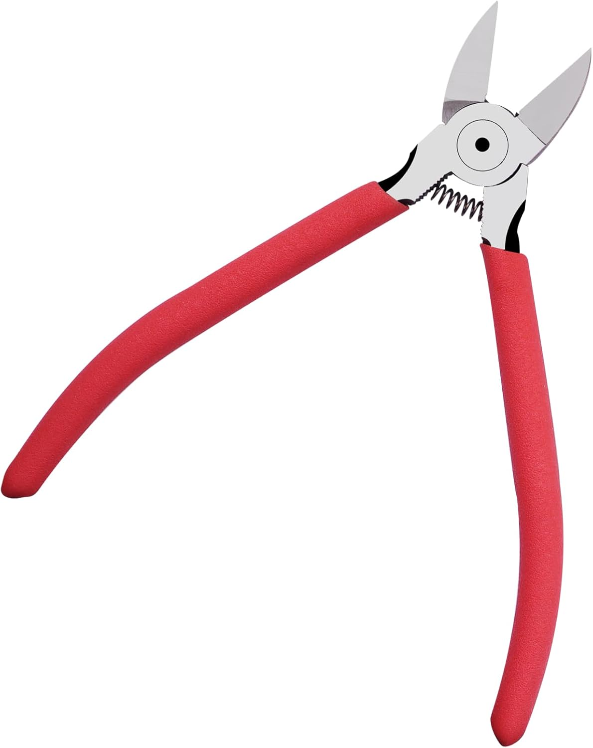 6 Inches Wire Cutters with Longer Flush Cutting Edge, Flush Cutter Tool with Spring Grip for Electronics, Powerful Cutting Pliers for Crafts, Precision Side Cutter for Copper, Plastic, and Zip Ties image number 3