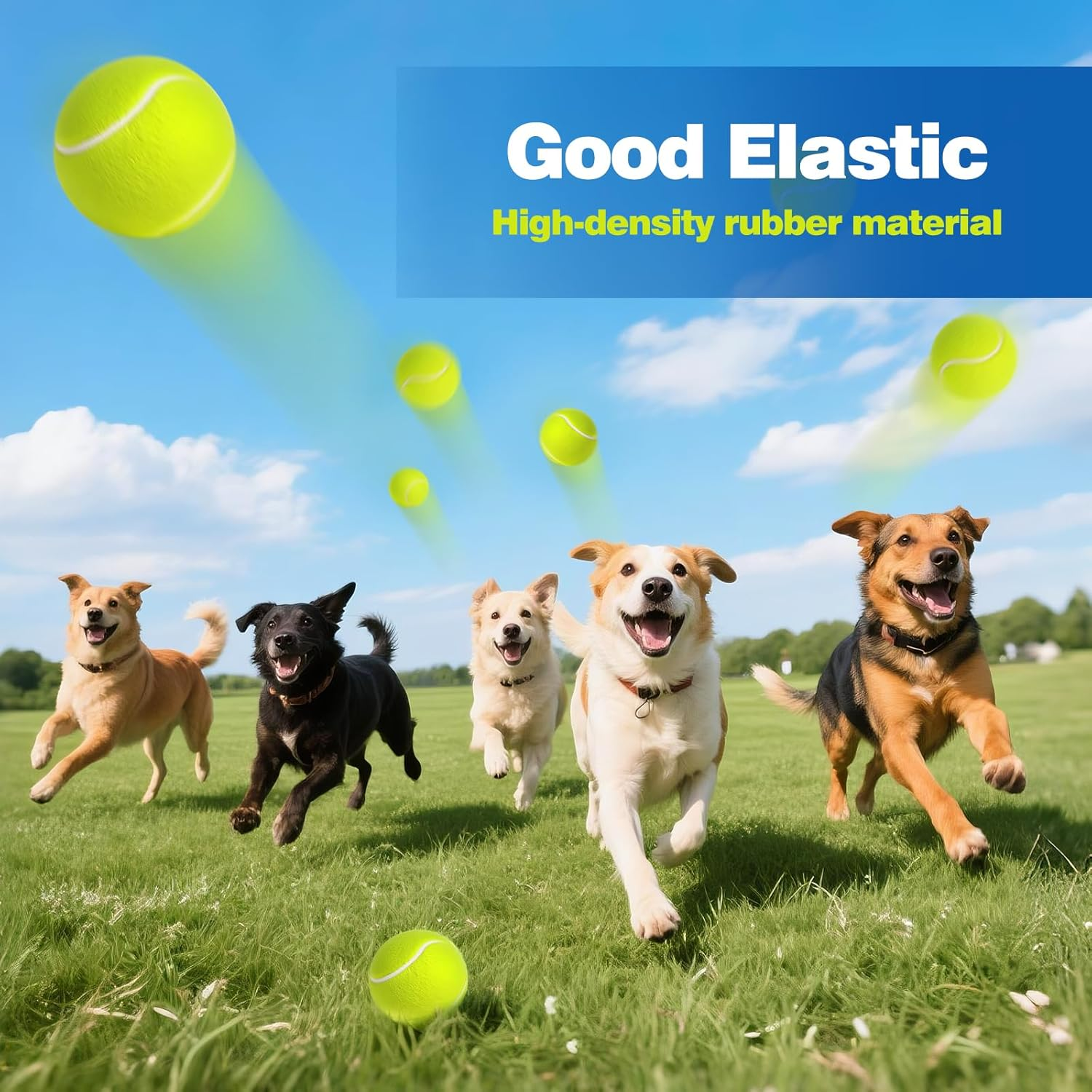 12 Pack Tennis Balls for Dogs, 2-Inch Size, Compatible with Most Automatic Ball Launchers, Exercise Playing Balls for Pet Dog image number 4