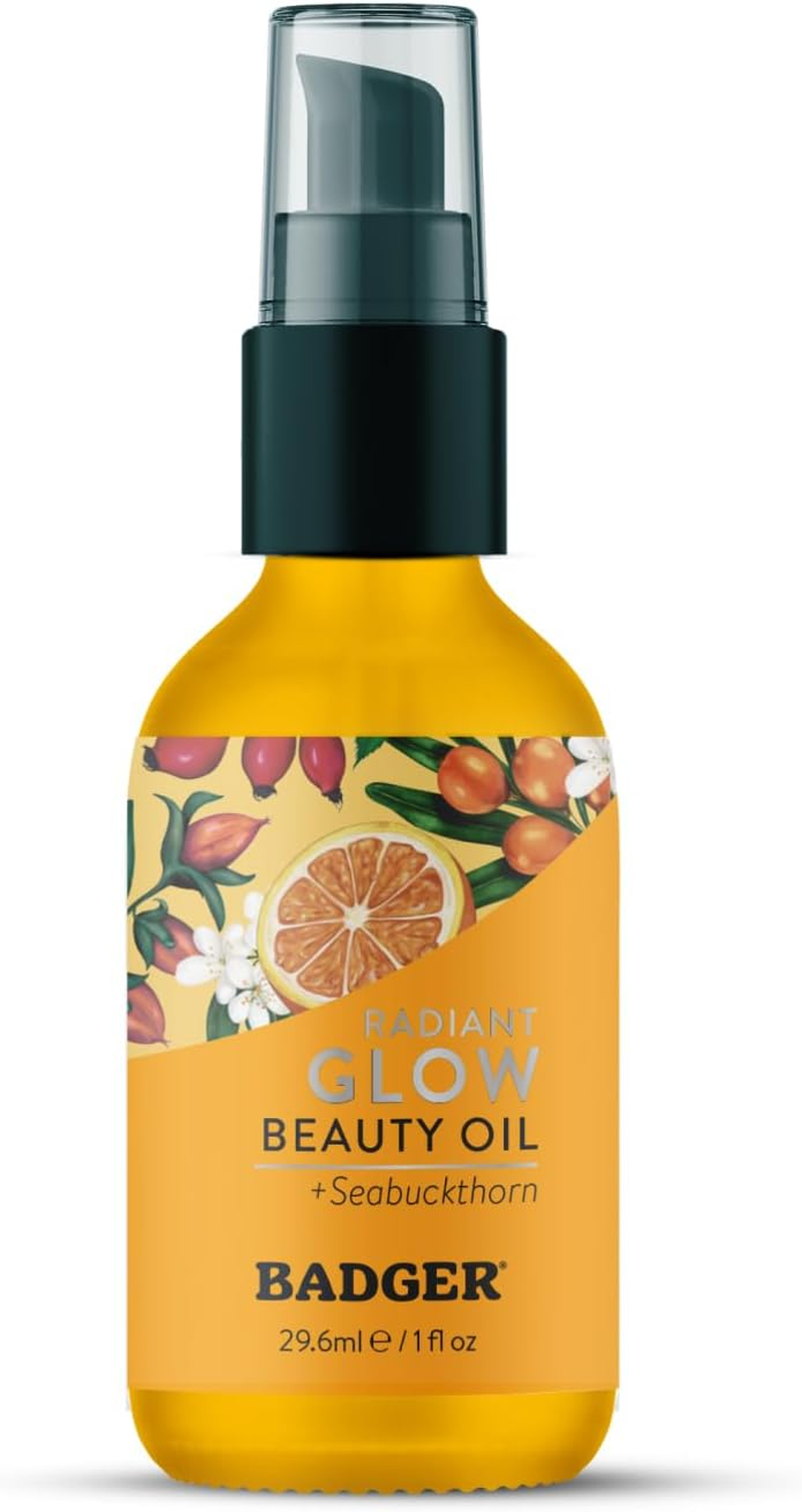 Badger Seabuckthorn Face Oil - 1 Fl Oz Glass Bottle image number 5