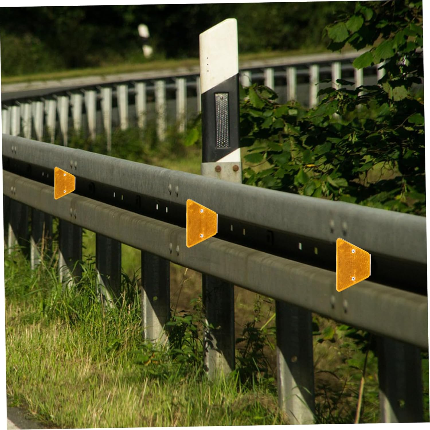 Reflective Pavement Markers Cats Eye Reflectors Driveway Reflectors for Road Safety - White image number 7