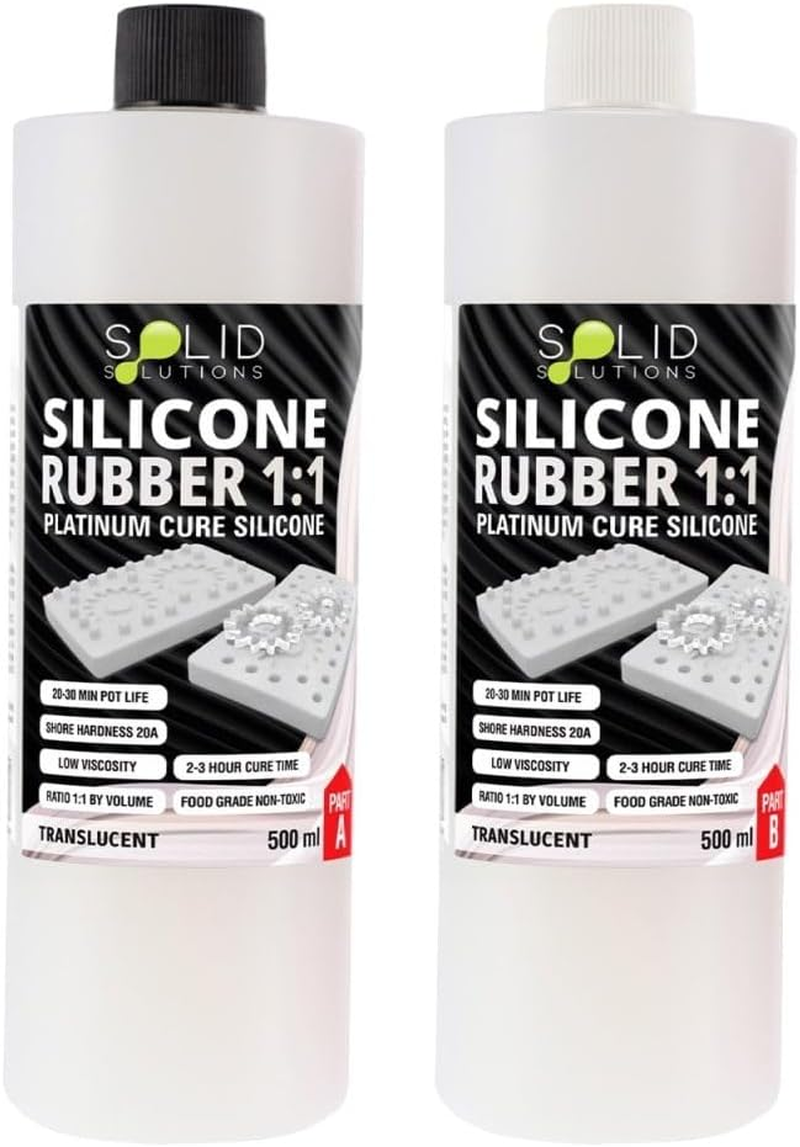 Silicone Rubber 1:1 Mould Maker | Translucent | 1L Kit image number 2