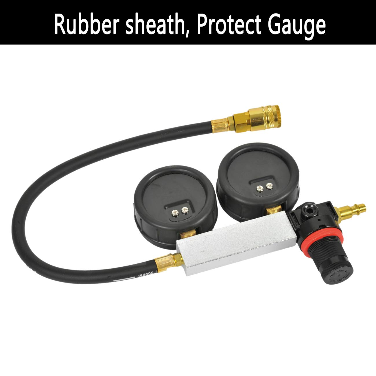 Automotive Cylinder Leakage Leak down Tester Kit Detector Engine Compression Gauges Set image number 3