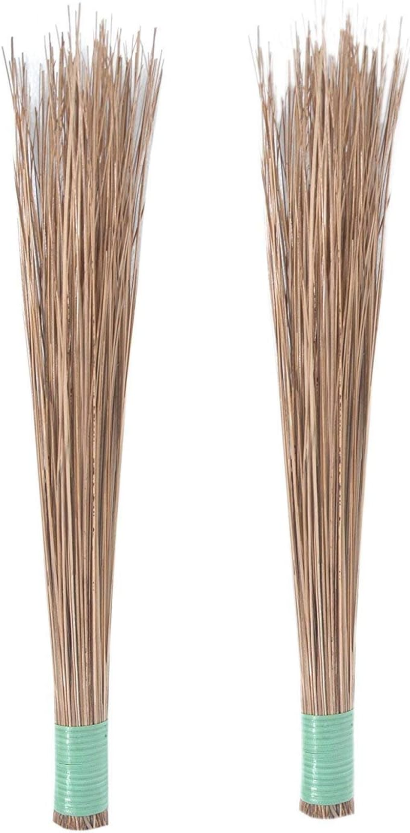 Advancedestore Janaki Garden Outdoor Cleaning Natural and Pure Bamboo Seek Coconut Jhadu/Brooms - Pack of 2