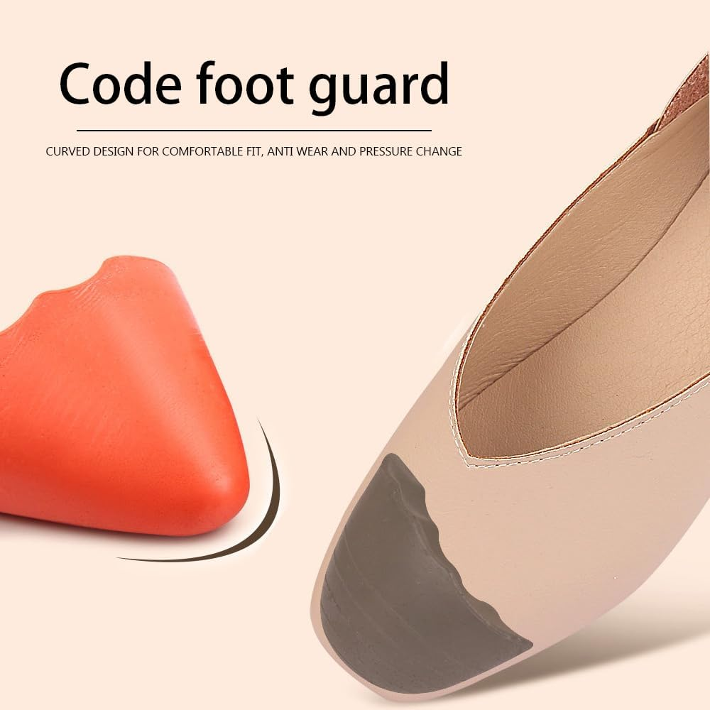 Toe Filler Inserts, Shoe Filler Inserts for Loose Shoe, 2 Pairs Toe Cushion Fillers Make Shoes Fit,Half-Size Insoles Shoe Too Big for High Heels,Toe Cushion Fillers Half Size Shoes Fitter,Black Round image number 1