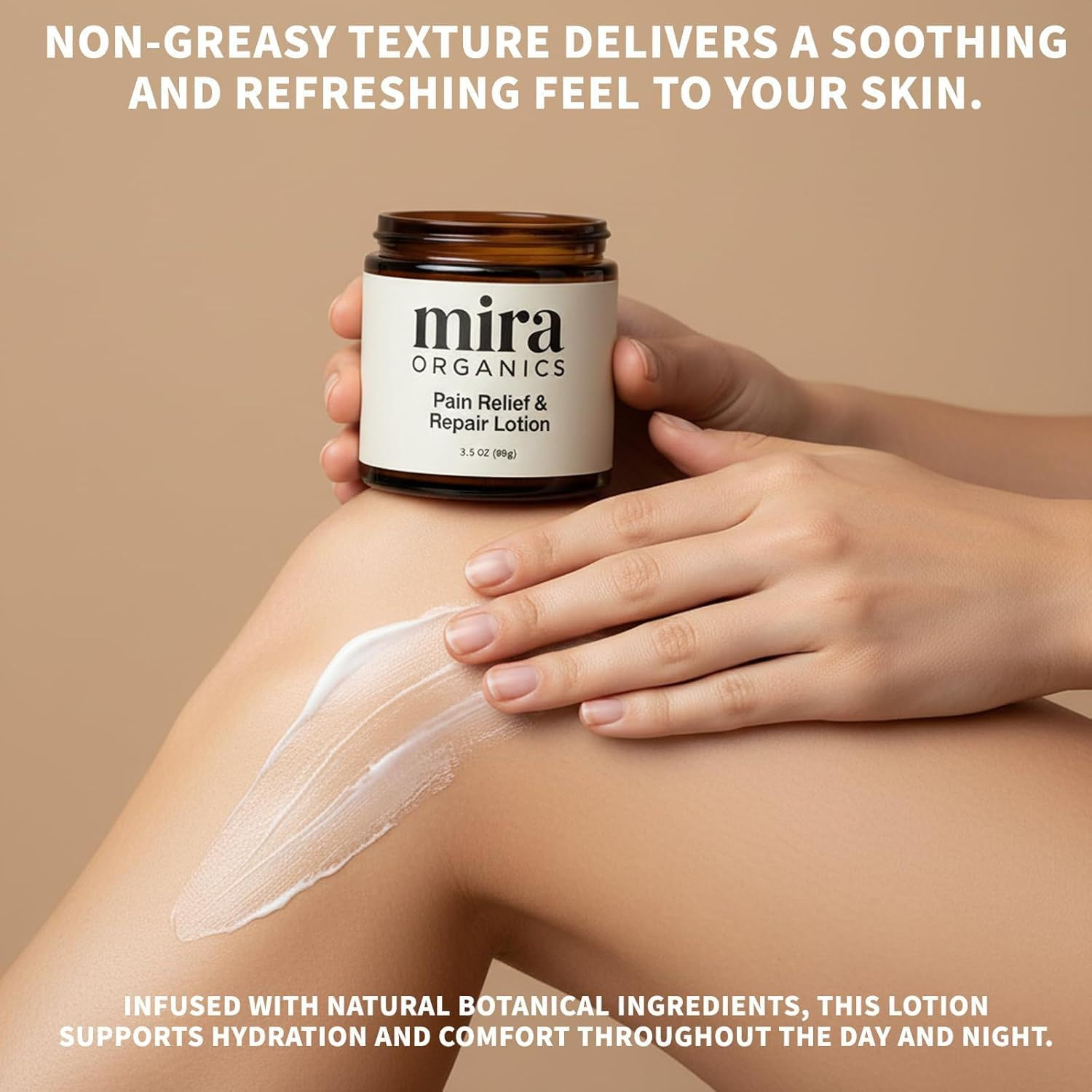 Mira Relief & Repair Lotion,Use Natural Plant Ingredients,Fast-Absorbing Non-Greasy Formula for Daily Nourishment,99G image number 4