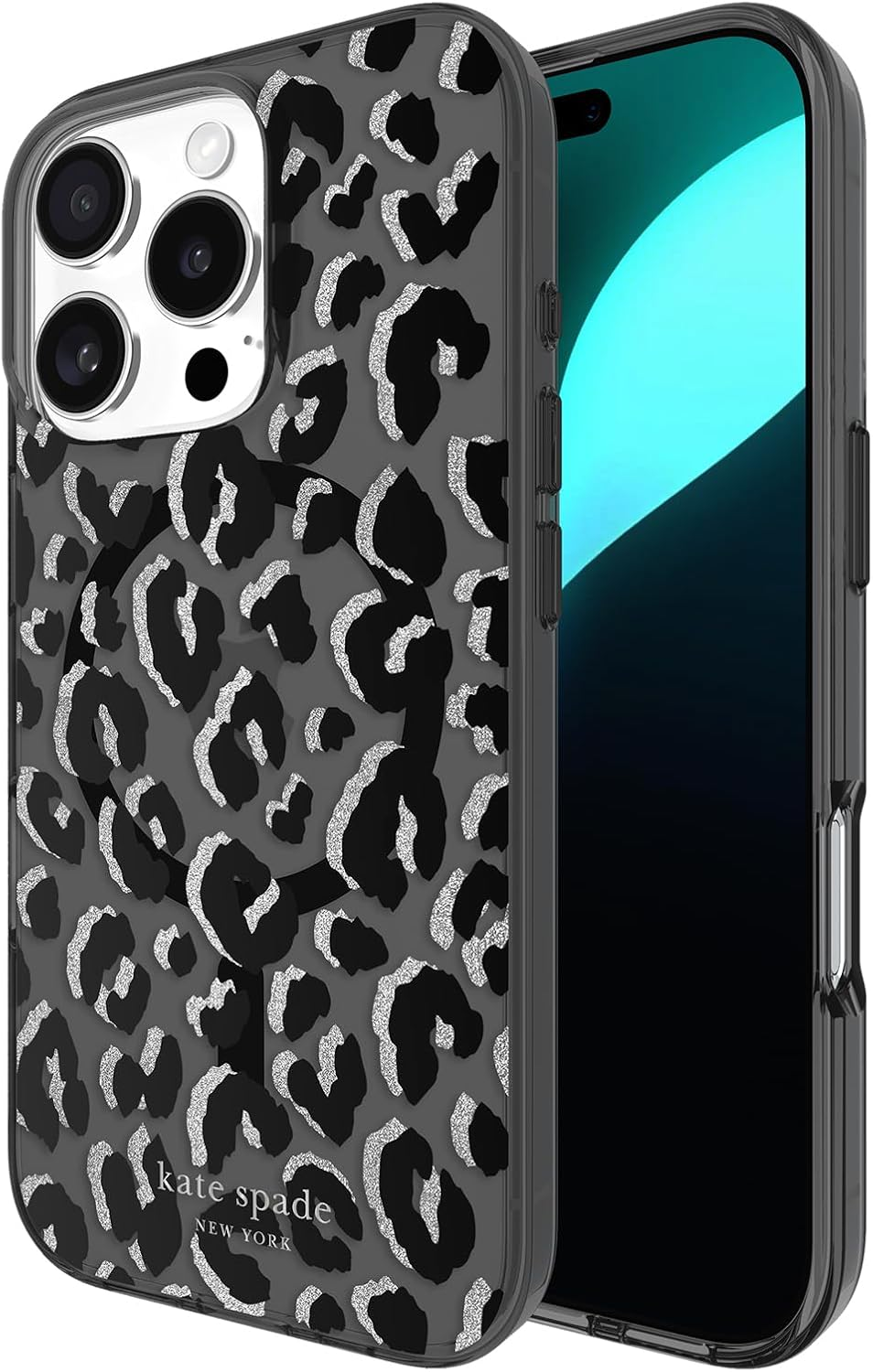 Kate Spade New York Iphone 16 Pro Case - Compatible with Magsafe - Designer Phone Case - Wavy Nightfall