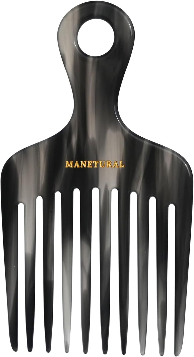 14MX Hair Comb for Women, Curly Hair Picks, Wide Tooth Comb for Curls, Afro Pick, 5.5 Inches(14 Cm), Purple, 1 PACK