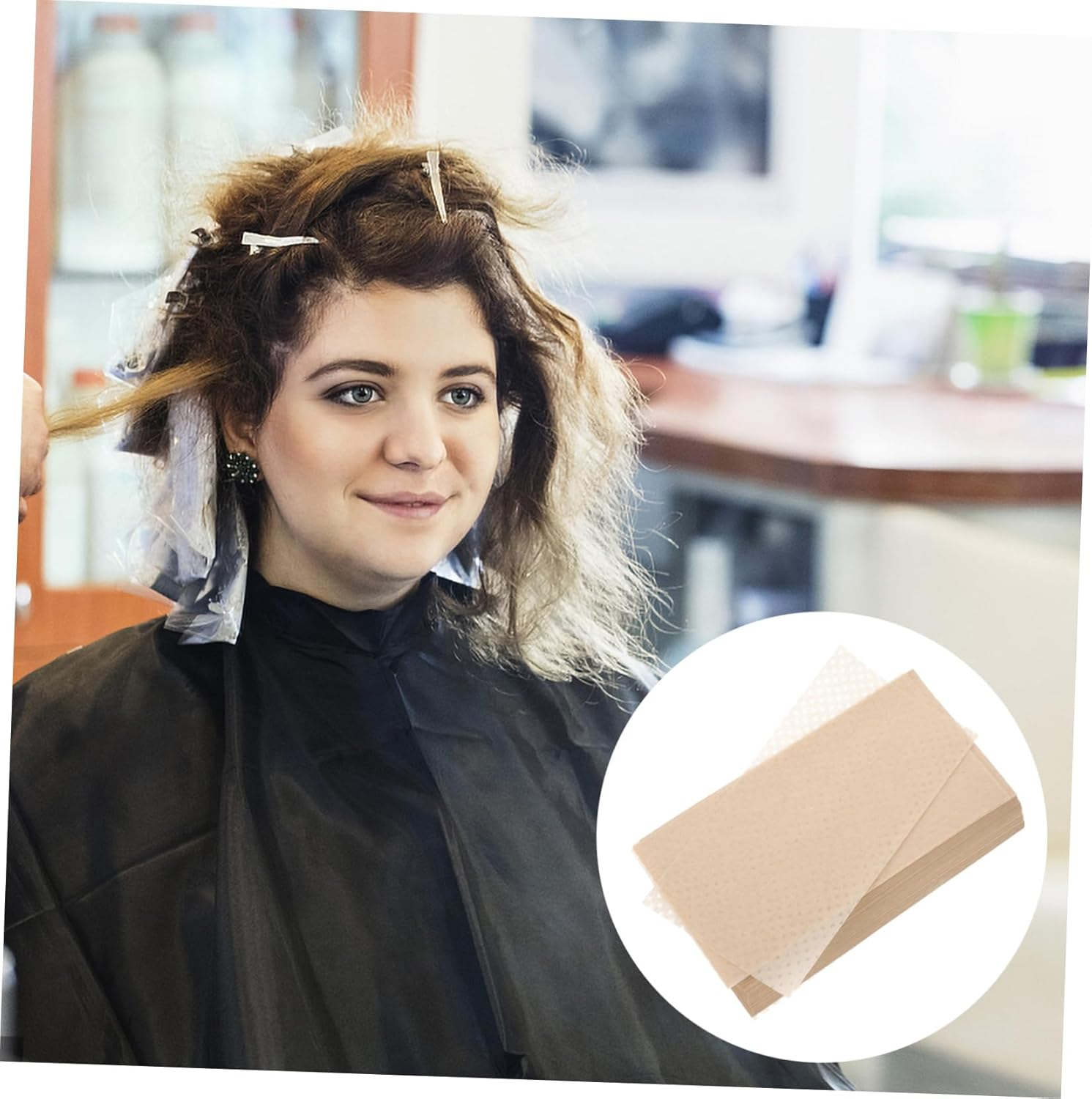 Healvian 500Pcs Perm Paper Endpapers Hair Curling Paper Hair Styling Tool Perm Solution for Hair Jumbo End Paper End Wrap Paper Hair Hairdressing Paper Perming Tool Affirm Issue Paper image number 6