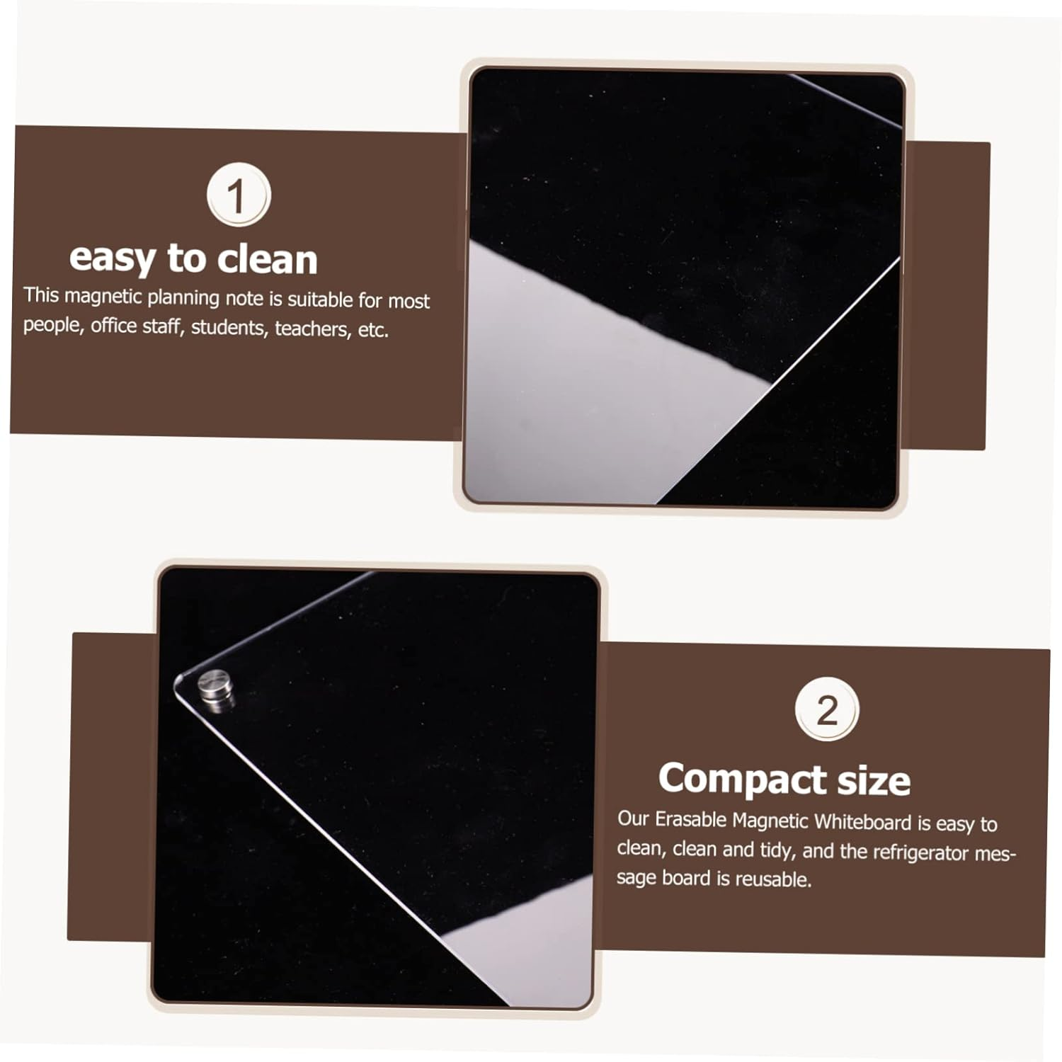 STOBOK Clear Dry Erase Board Acrylic, Magnet Acrylic Transparent 42X30CM image number 6