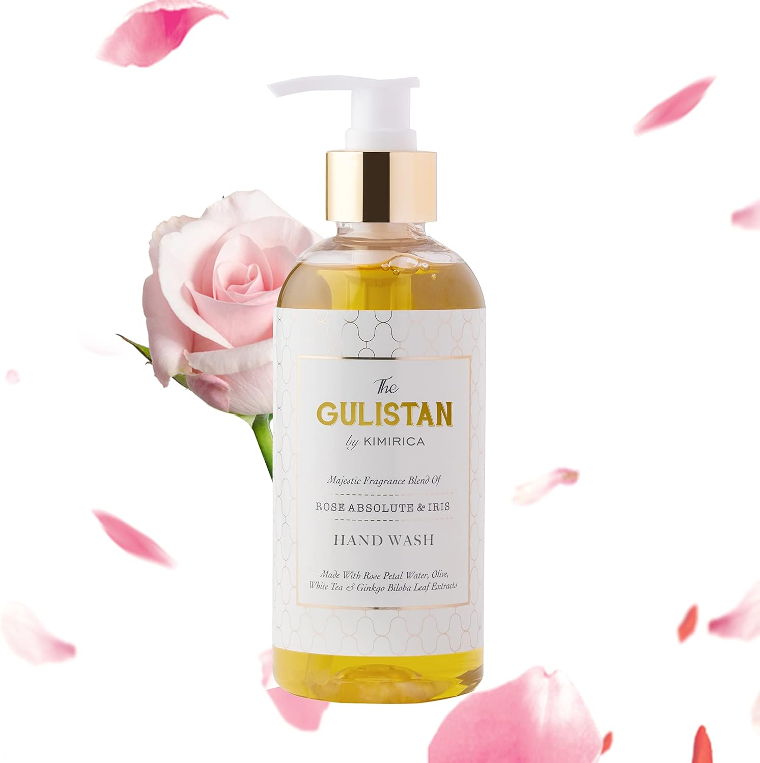 Kimirica the Gulistan Hand Wash, 100% Vegan and Paraben Free with Goodness of Rose Water, Shea, White Tea and Ginkgo Biloba, (Rose Absolute, 300Ml) image number 4