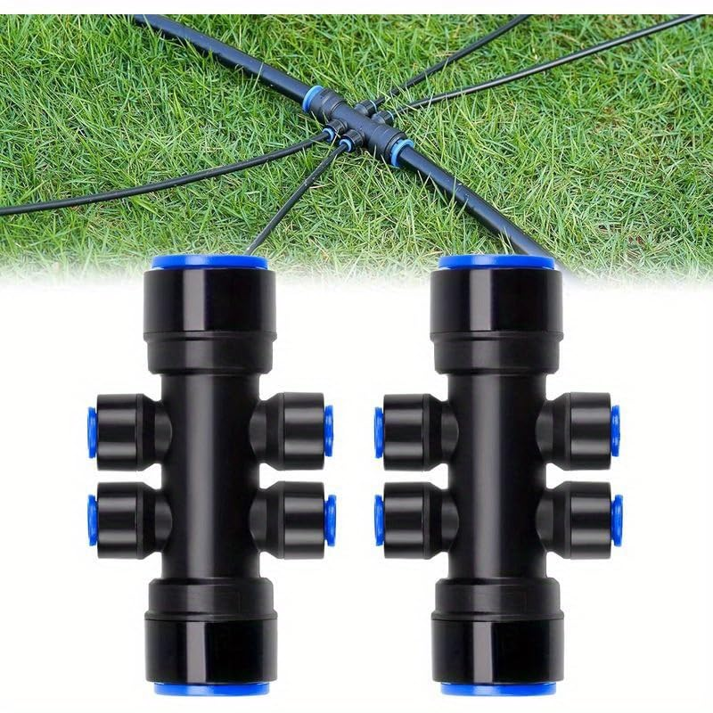 190.2FT Drip Irrigation System Kits Automatic Garden Watering Sprinkler with 1/2 &1/4 Inch Tubing Hose Patio Misting Plant Irrigation Water Equipment Quick Connector for Greenhouse Flower Beds Lawn image number 3