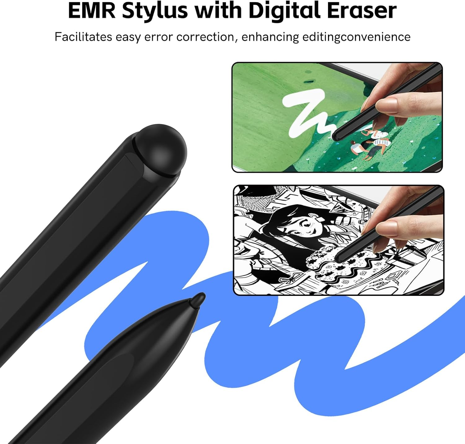 Remarkable 2 Pen, EMR Stylus Pen with Eraser, 4096 Pressure Level, Palm Rejection & Magnetic Adsorption, Compatible with Remarkable 2/1/Samsung Galaxy/Kindle Scribe/Boox image number 3