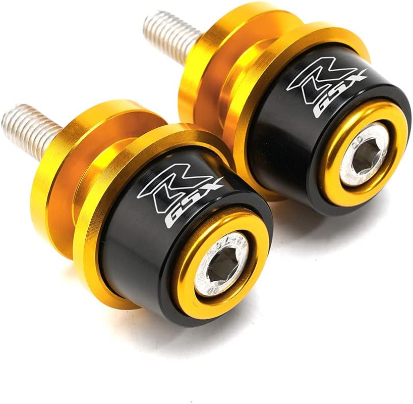 Motorcycle Swing Arm Spools Sliders, CNC Swing Arm Stand Screw, Swingarm Stand Paddock Compatible for Suzuki GSXR1000 GSXR1300 GSX8R GSX-8R GSXR600 GSXR750 GSXR 125 GSXR 150 (Black)