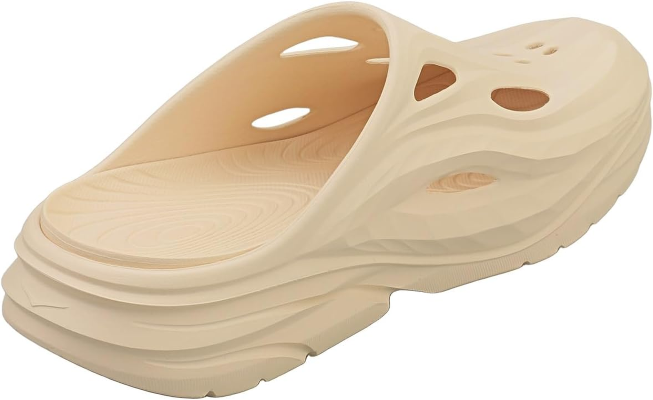 HOKA Unisex-Adult Ora Recovery Mule Slide Sandal, Vanilla/Vanilla, 12 Women/10 Men image number 4