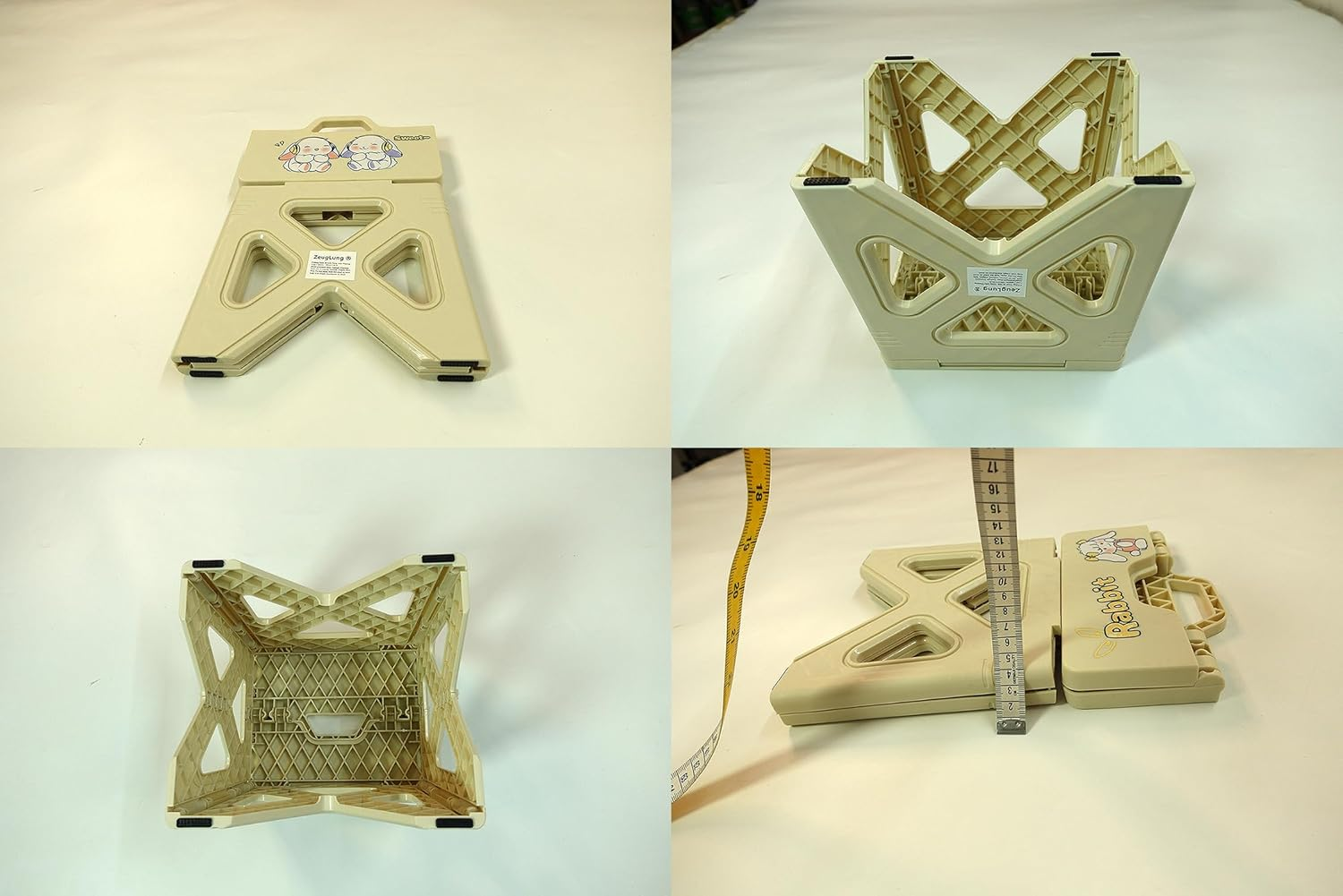 Small Folding Stool Portable, Seating Collapsible Stool, 20Cm Load 50Kg, Bathroom Kitchen Plastic Foldable Stools for Travel Camping Sitting image number 5