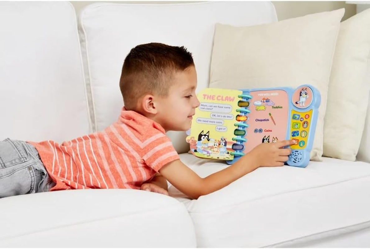 Vtech Bluey'S Book of Games - Pretend Play Interactive Book - 541203 - Multicoloured