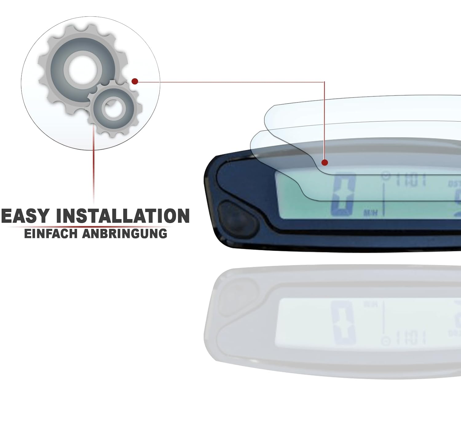 Screen Protector Speedometer Protector for Husqvarna Te300I / FE250 2019+ 2X Ultra Clear image number 1