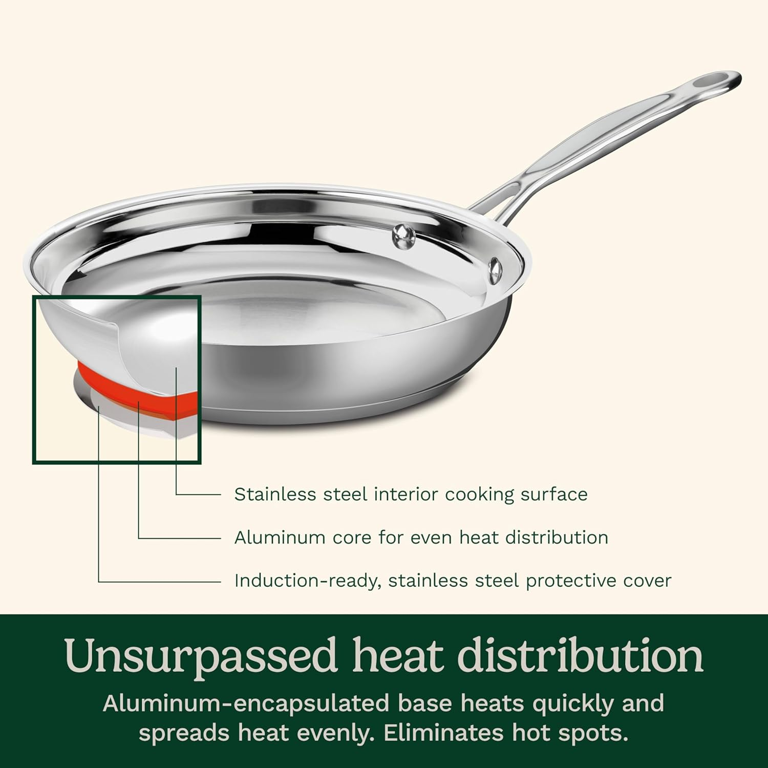 Cuisinart 77-10 Chef'S Classic Stainless 10-Piece Cookware Set, Silver image number 3