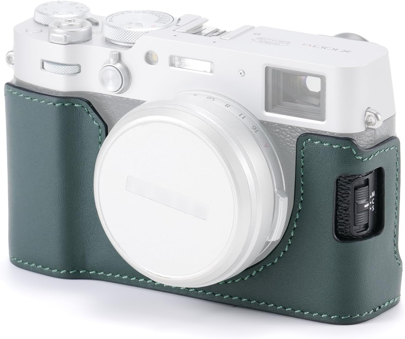Tilta X100VI Leather Camera Case Compatible with X100VI 1/4"-20 Thread - Green TA-T70-LCC-GN image number 1