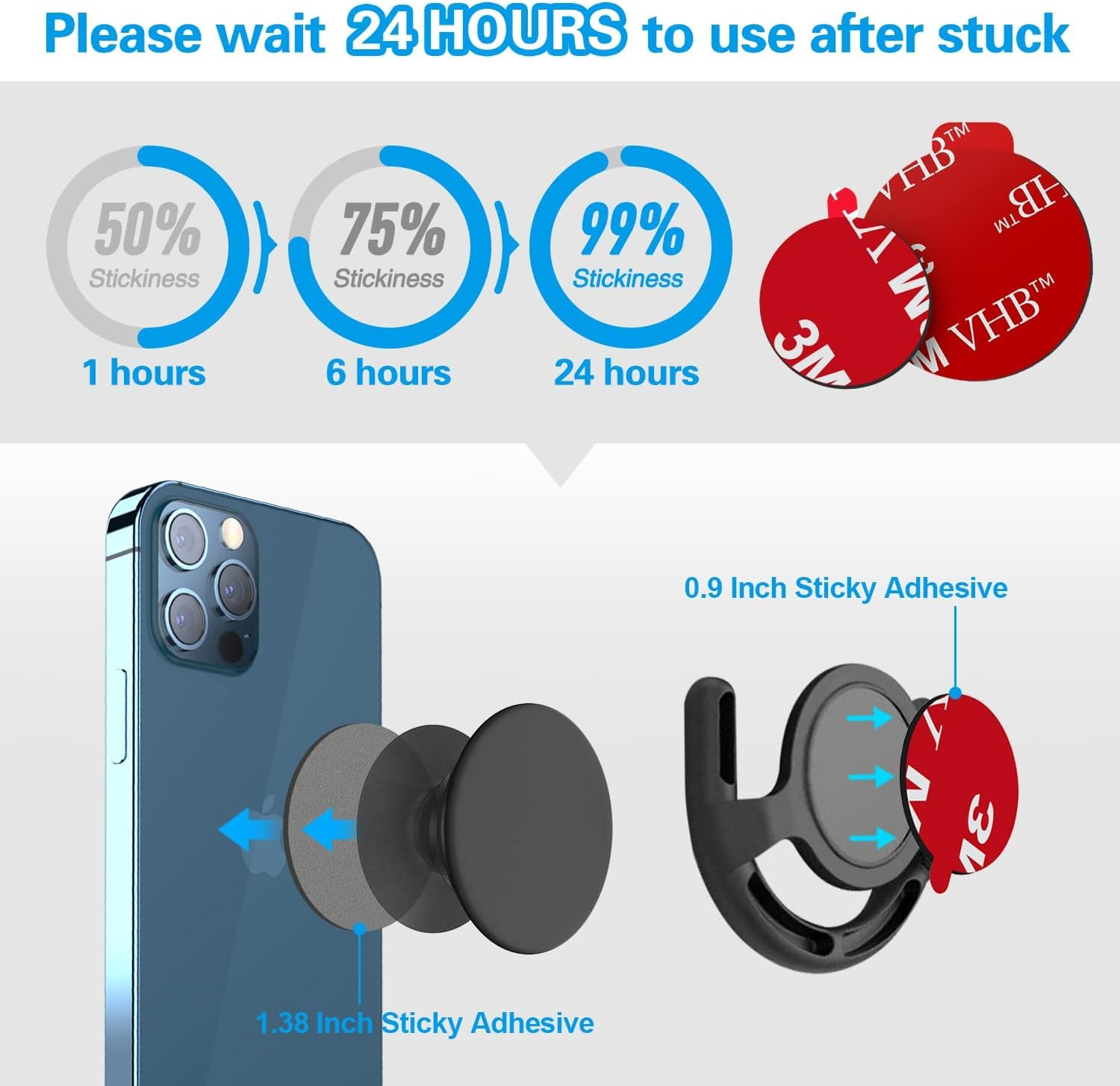 15Pcs round Double Sided Tape Sticker,1Inch Removable round Reusable No Traces Mounting Glue Tape for Balloons Party or Wedding Decoration,Diy Scrapbooking image number 1