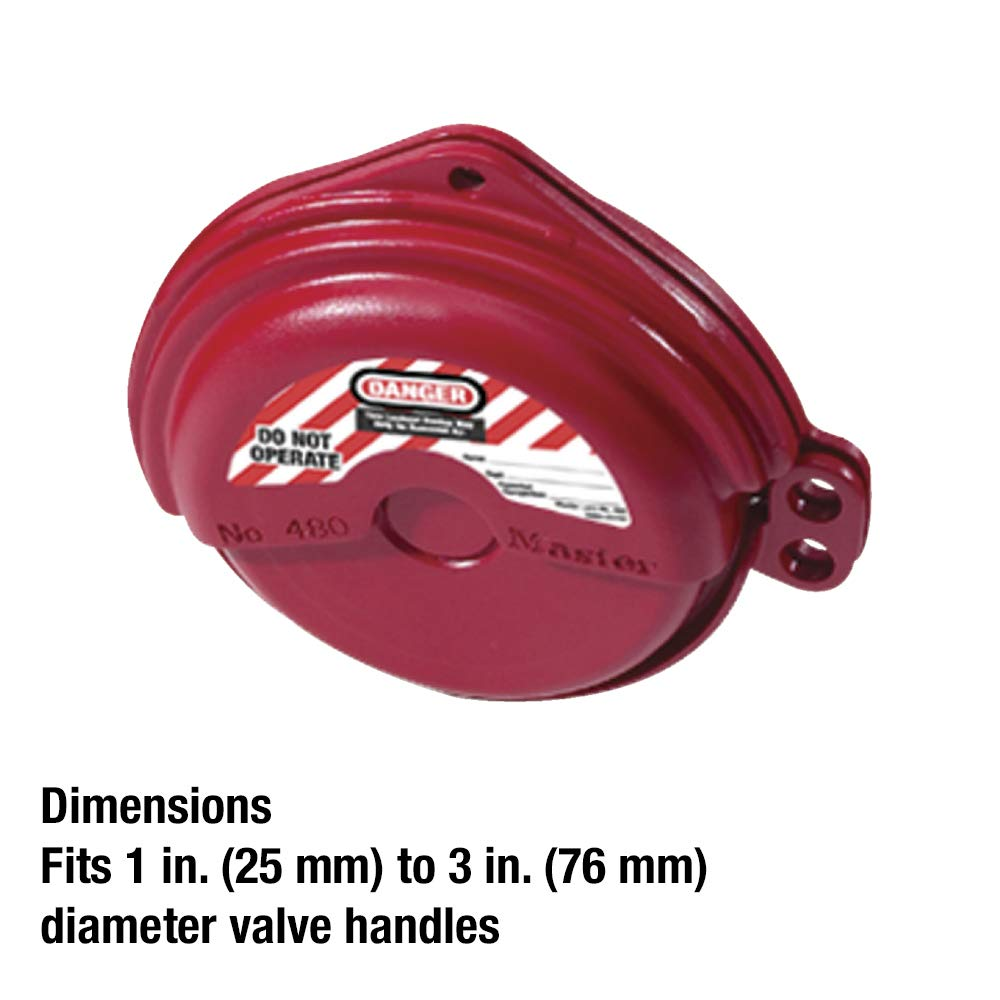 Master Lock Safety Gate Valve Lockout Fits 25-75 Mm Handle image number 6