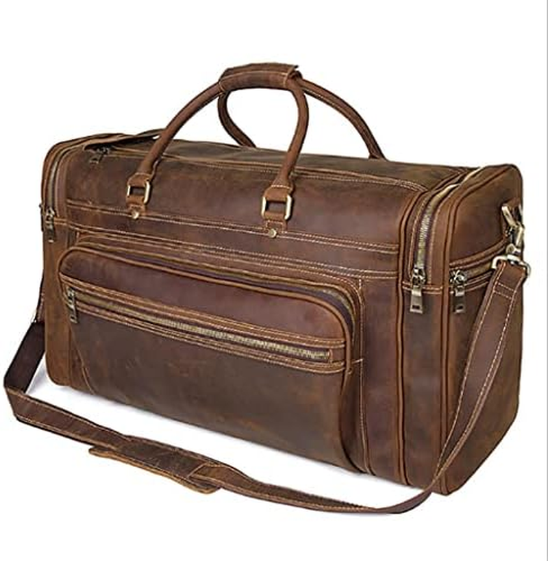 Travel Bag Cow Leather Big Travel Duffel Durable Cowhide Weekend Bag Man Genuine Leather Luggage Bag