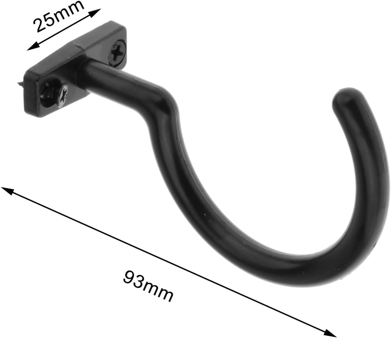 Black Snooker Billiard Table Board Cue Hook, Bridge Rod and Ball Rack Hooks, Bridge Rod Pool Table Rack for Games, Snooker Table, Indoor Supplies image number 5