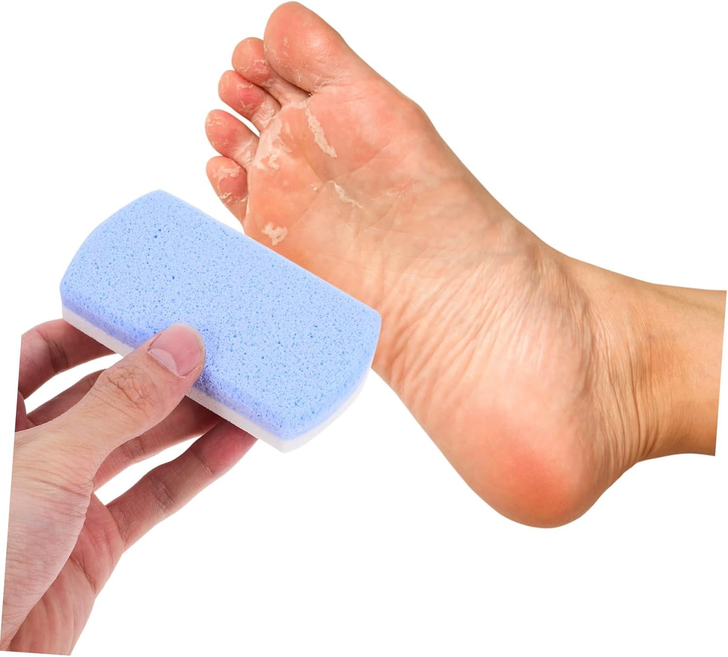 NOLITOY 4Pcs Foot Exfoliate Stone Pumice Stone Foot File Scraper Dead Skin Remover Pedicure Tool image number 4