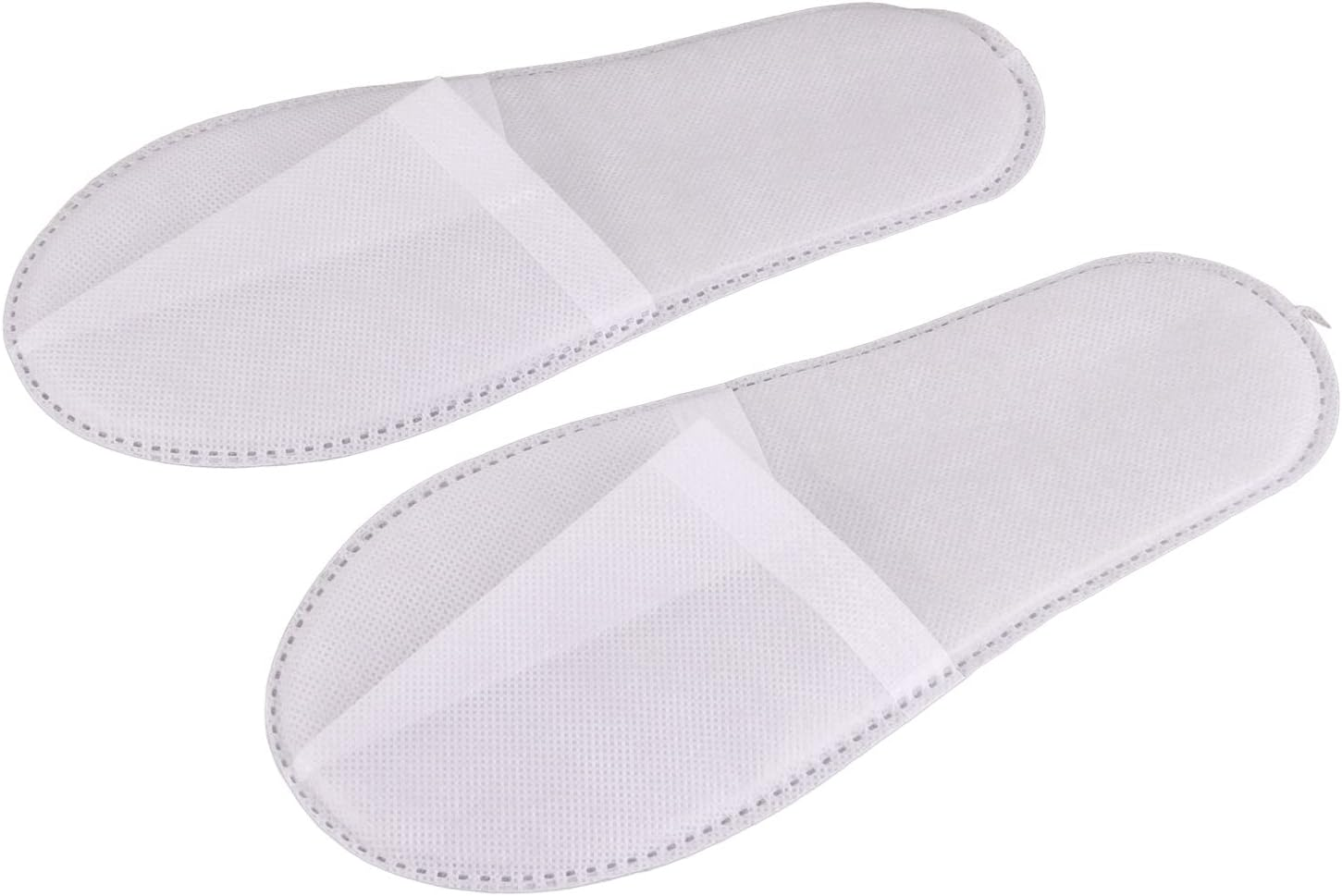 QANYEGN 50Pair Disposable Slippers, Portable Non Slip Bulk Slipper, Disposable Guest Slippers for Home Spa Hotel Party (Non Woven) image number 3