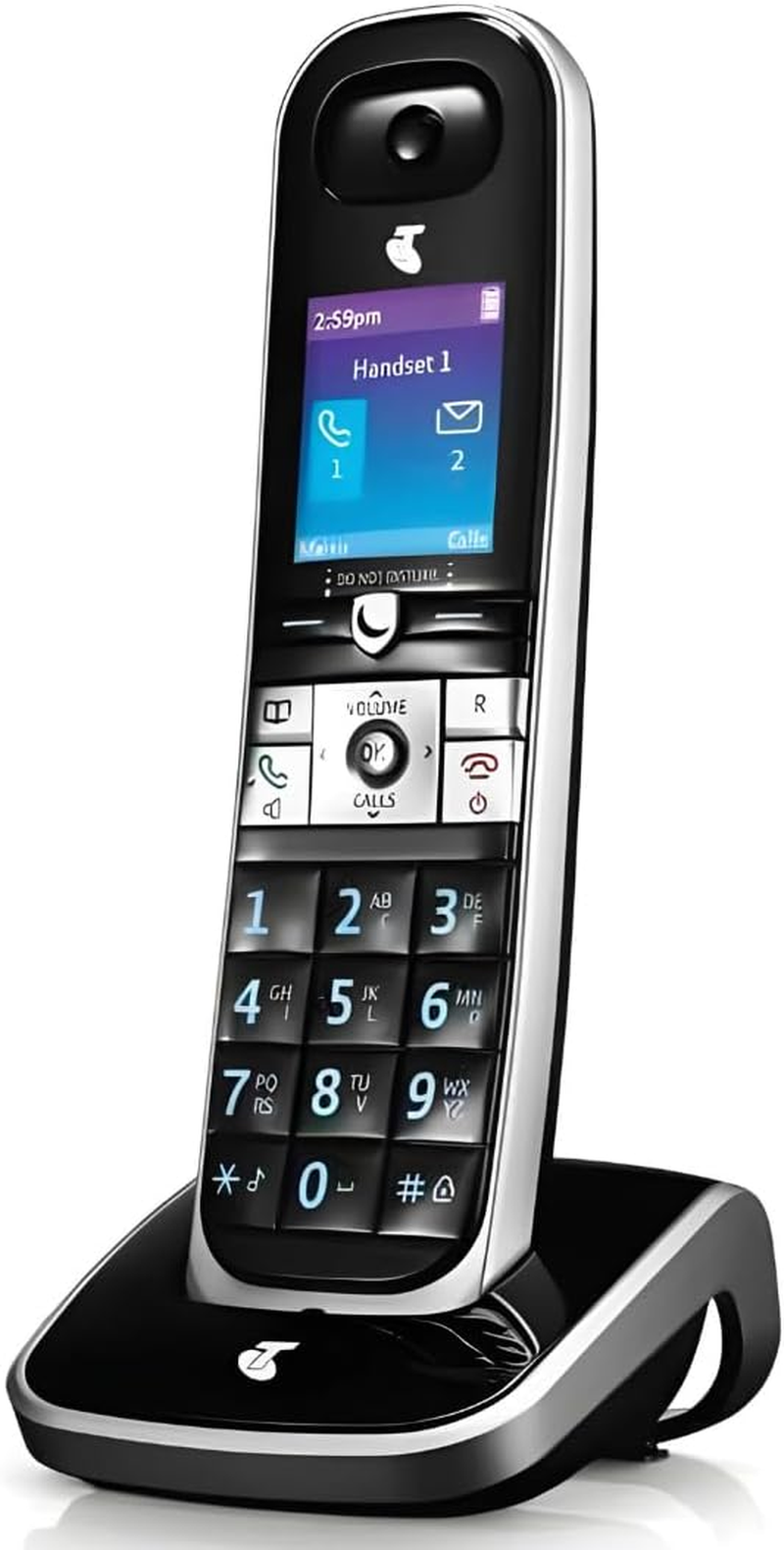 Telstra TEC102 DECT Cordless Phone with Color LCD Speakerphone Backlit Keypad and Extended Talk Time image number 1