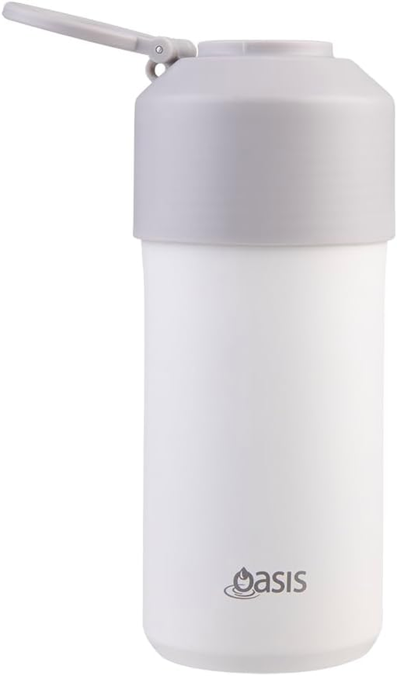 Oasis Stainless Steel Double Wall Insulated Adjustable Wine Cooler - Linen image number 1