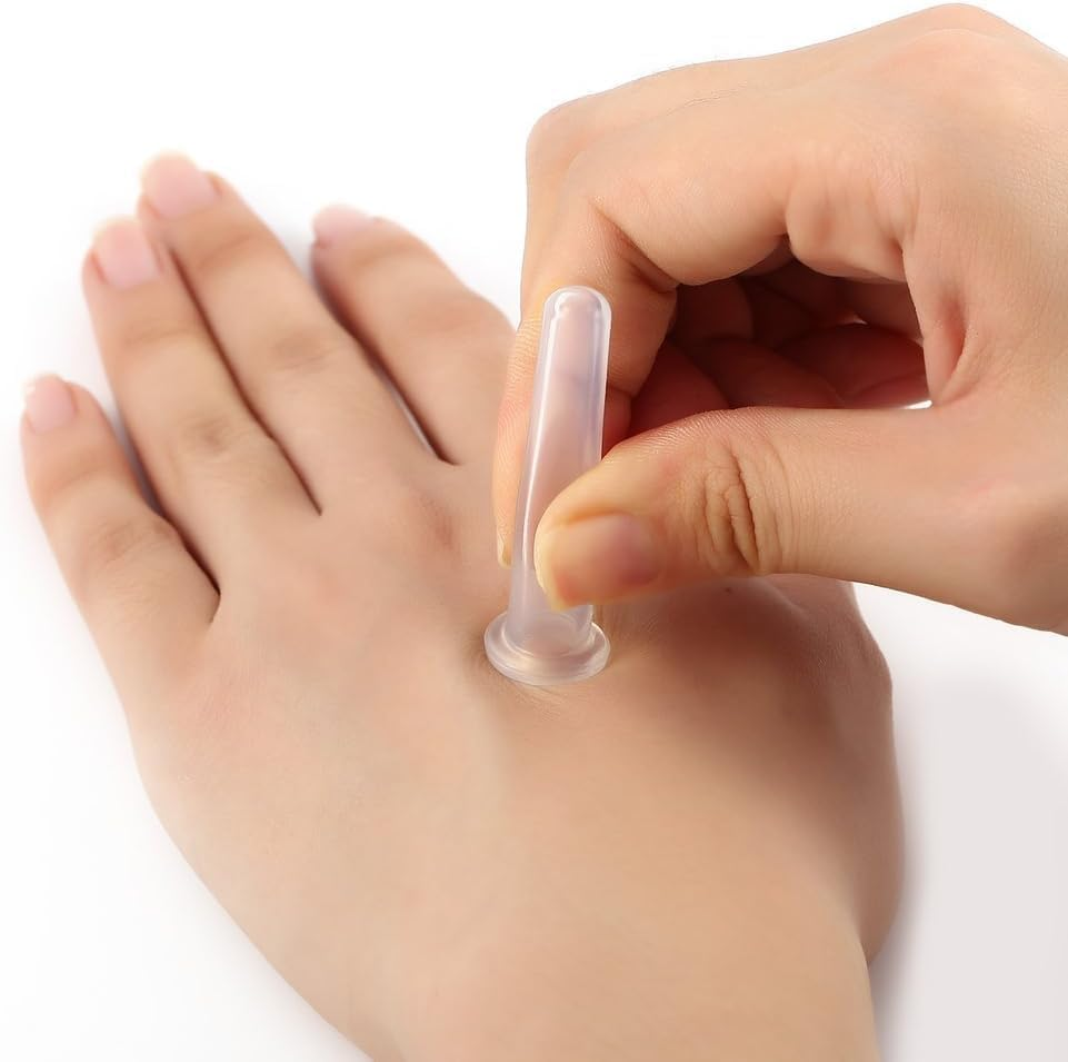 4Pcs Transparent Massage Cupping Set Silicone Mini Facial Cups Face Massager Helper Skin Care Neck Back Eyes Massaging Cup Safe to Use, Don'T Worry about Burns Health Care Products image number 4