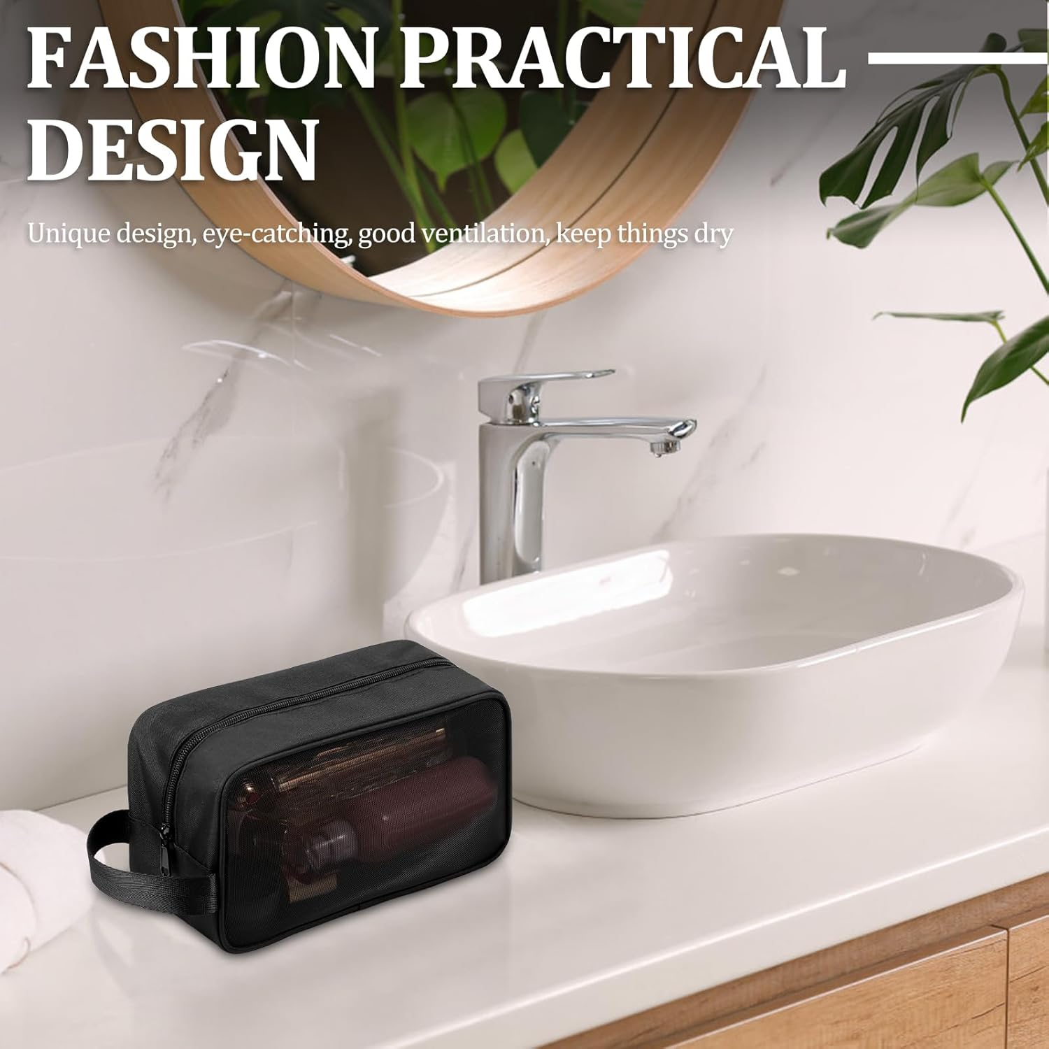 NIPUAEGO Mesh Shower Caddy Bag, Portable and Multi Use Large Capacity Gym Shower Caddy for Women Men Gym Travel Camping 24X14X9.5Cm image number 1