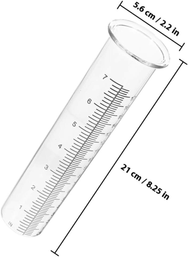 UKCOCO 2Pcs Freeze Rain Gauge Replacement Tubes Plastic Water Measurement Tubes with Clear Markings for Garden Outdoor Use image number 2