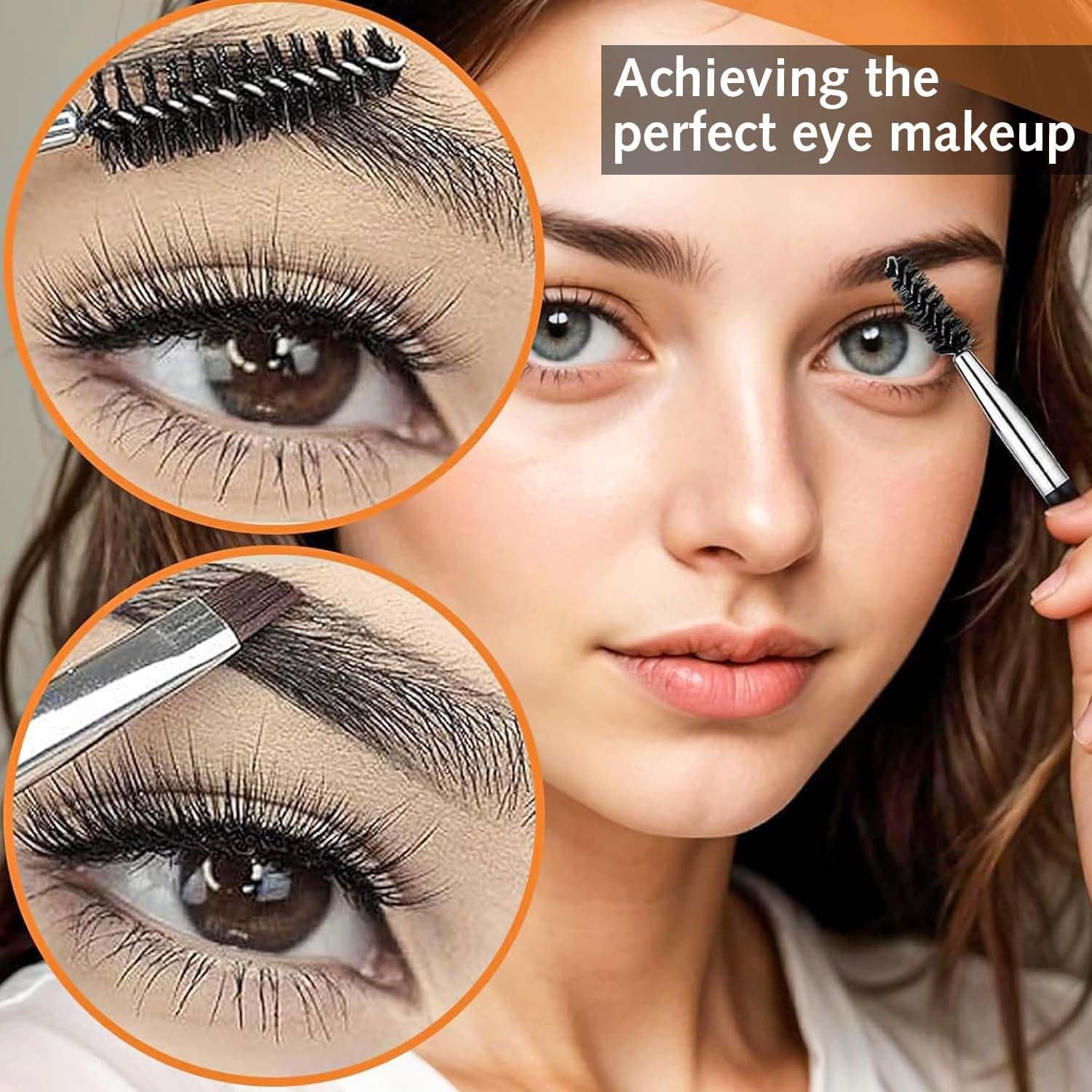 Eyelash Brush Makeup Brush Set, Eyeliner Brush, Eyebrow Brush, Eyelash Comb, Eyelash Brush, Professional Eye Makeup Tools (Set of 5) image number 2