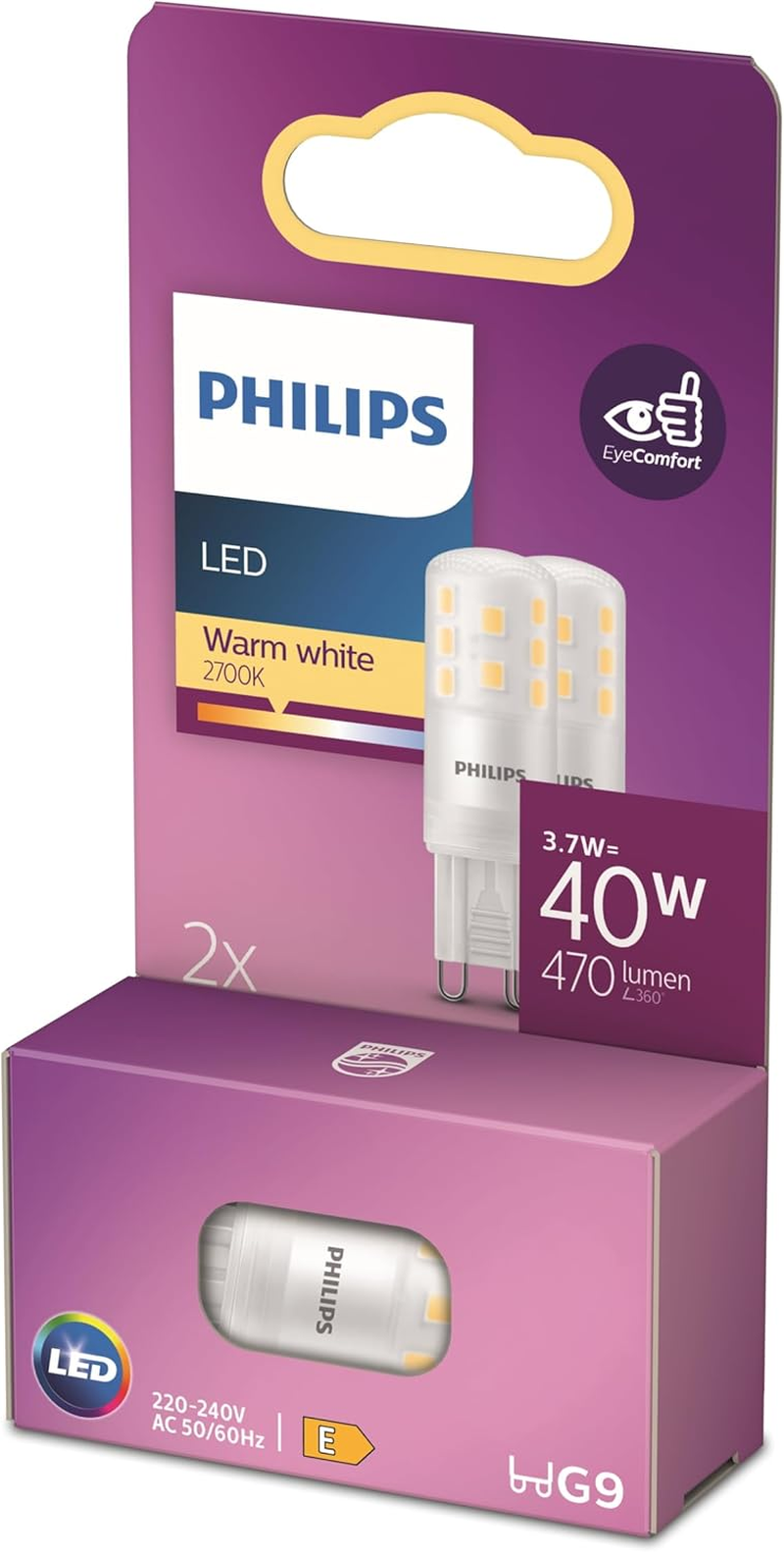 Philips LED 25 W G9 WW ND 6CT/6 EC, Matt image number 5