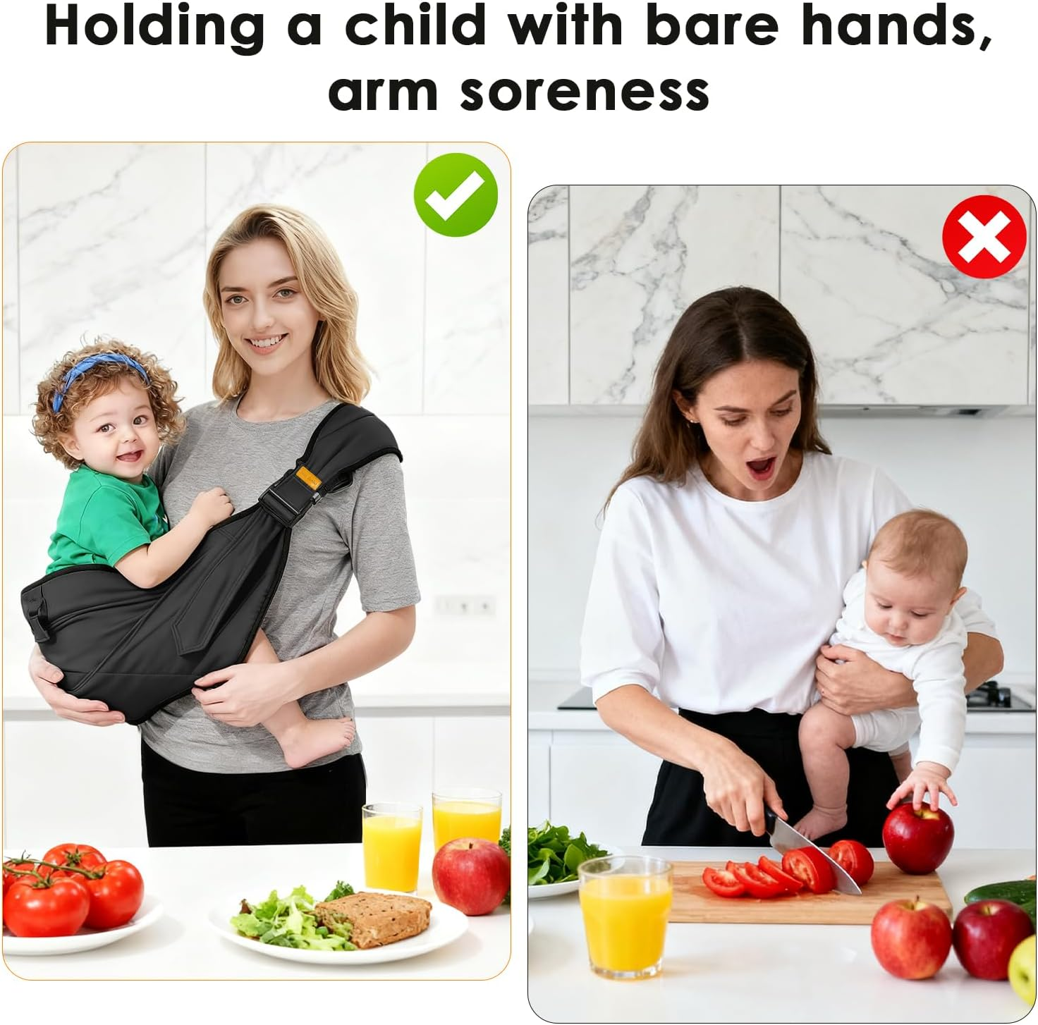 Pearyaest Baby Carrier Toddler Sling,Upgraded Dual Protection & Widened Shoulder Strap Ergonomic Baby Carrier, Adjustable, for Toddlers 3-18KG, Lightweight for Travel, Shopping, and Daily Use