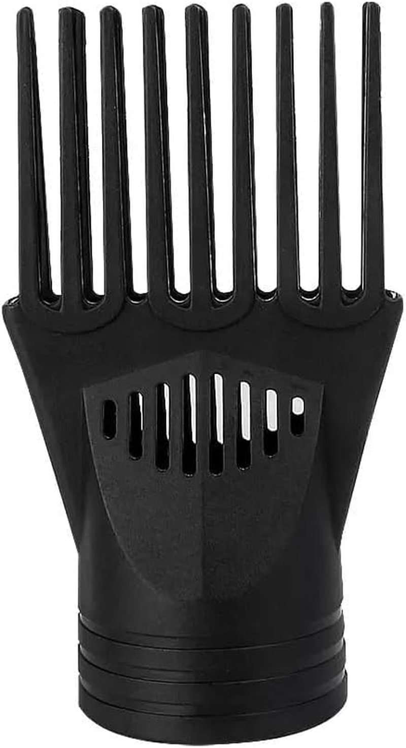 Black Hair Dryer Comb,Plastic Blow Comb Attachment Styling for Straightening Detangling,Universal Nozzle Hairdressing Salon Hair Dryer,Curly,Natural Styling Tools image number 6