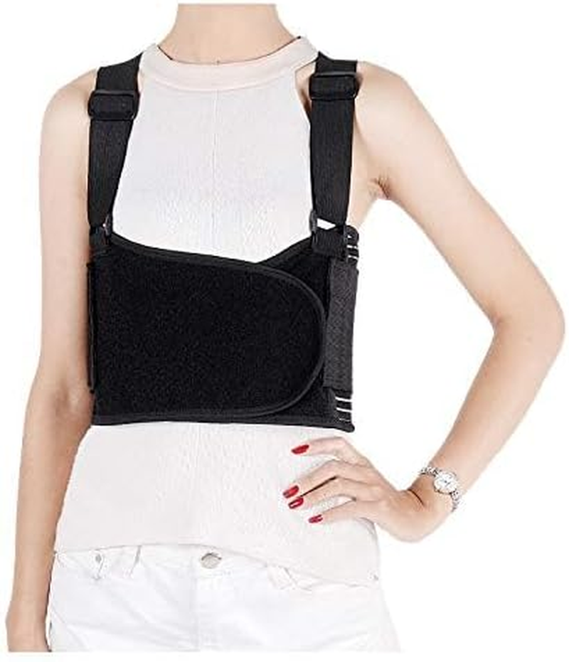 Solmyr Rib and Chest Support Brace, Broken Rib Brace, Breathable Rib Belt for Sore or Bruised Ribs Support, Sternum Injuries, Dislocated Ribs Protection, Pulled Muscle Pain (XXL)