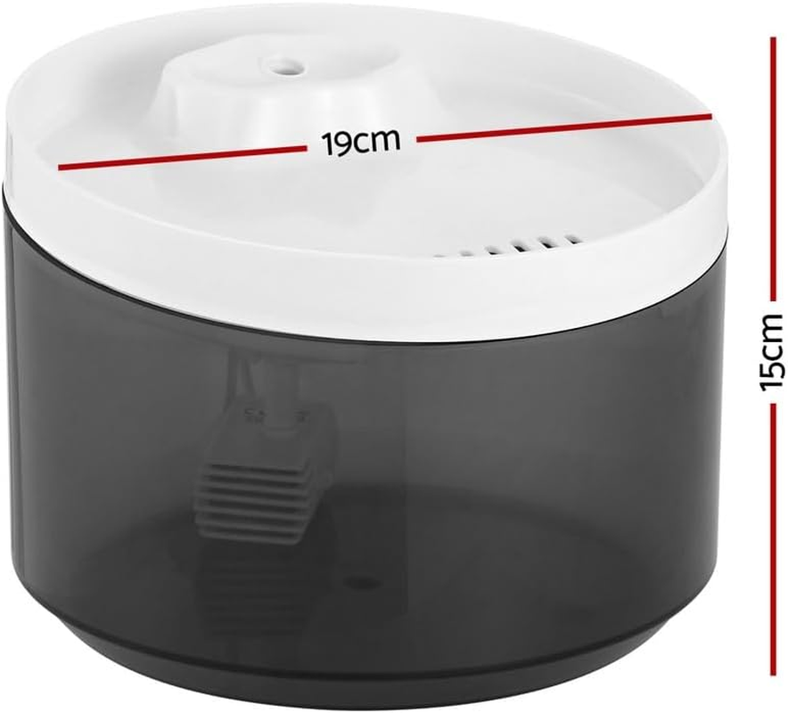 Pet Water Fountain Feeder Dispenser Filter Dog Cat Drinking Automatic 2.2L image number 6