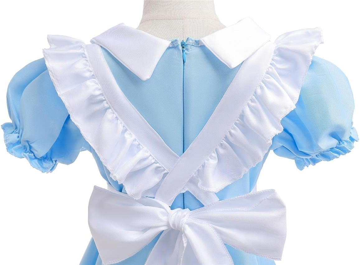 Dressy Daisy Fancy Wonderland Party Costume Dress up Set with Apron Pinafore & Headband for Toddler Little Girls Size 2 to 14 image number 2