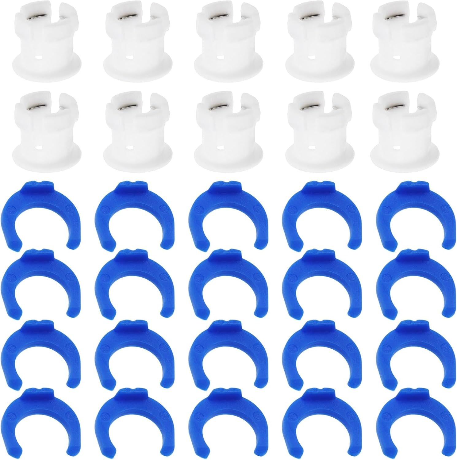 LT Easiyl 10 Sets Tube Coupling Collet Clamp Clip Kit for 3D Printer Extruder Hotend Accessories Compatible with Ultimaker 2 Um Fixed Diameter 6Mm Pipe image number 6