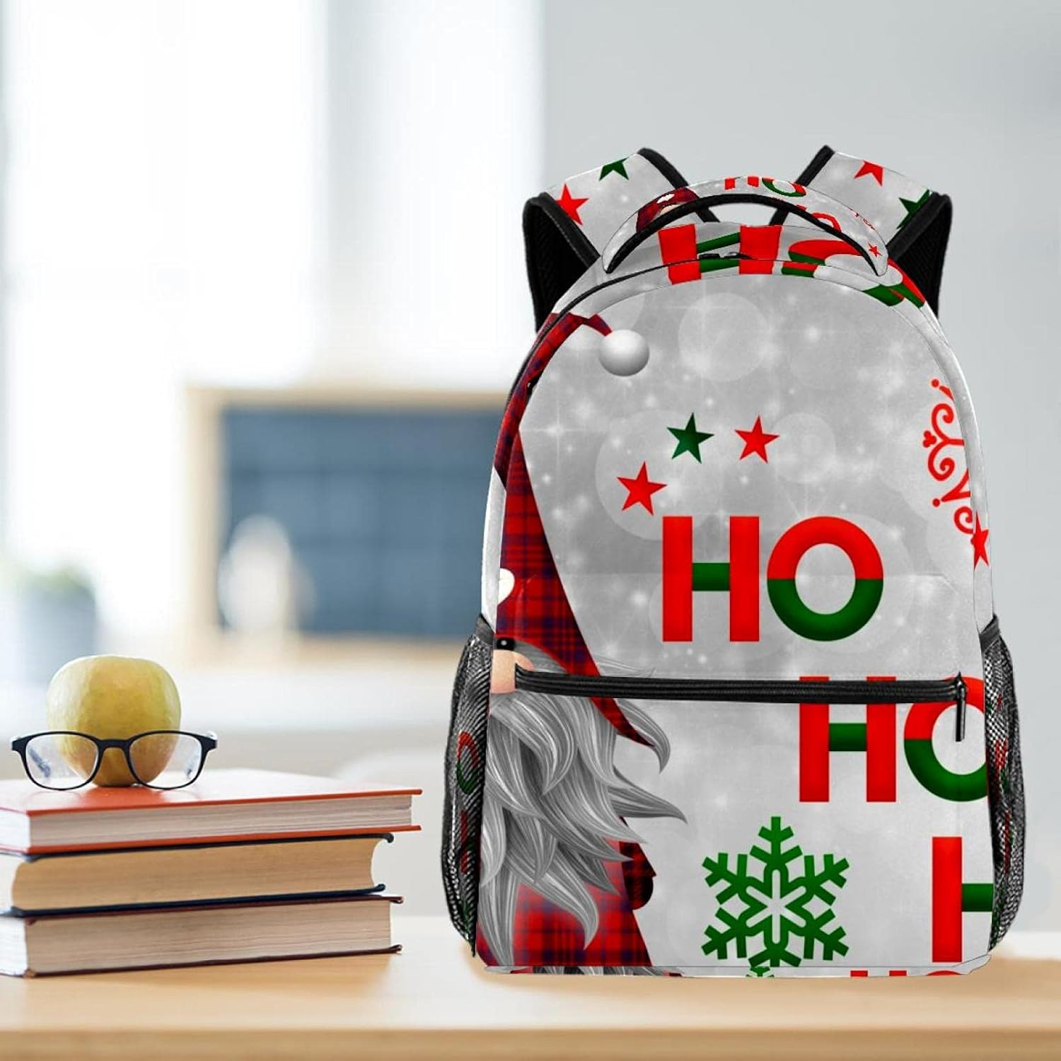 Christmas Backpack Students Shoulder Bags Travel Bag College School Tote Backpacks image number 3