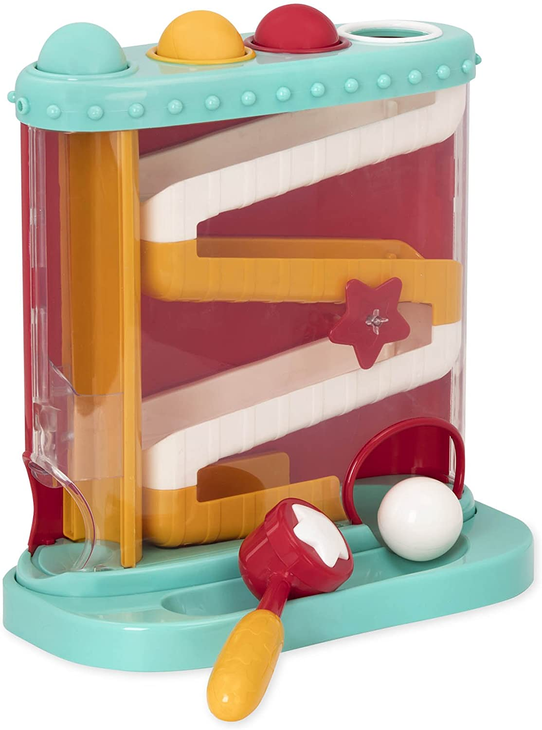 Battat &ndash; Pound-A-Ball Toy &ndash; Ball Maze &ndash; Hammer & Ball Puzzle for Babies &ndash; Fine Motor Skill Toy &ndash; 12 Months + &ndash; Pound & Roll image number 3