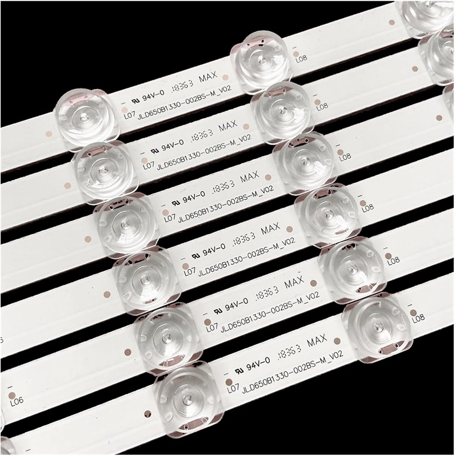 6Pcs TV Backlight Strips for Ch.Ang/Hong 65Inch JL.D650B1330-002BS-M 65D2S 65DP200 65A4U 65A5U 65F9 65D2P 65Z7G 65D4P 65Q6S 65G78 image number 2