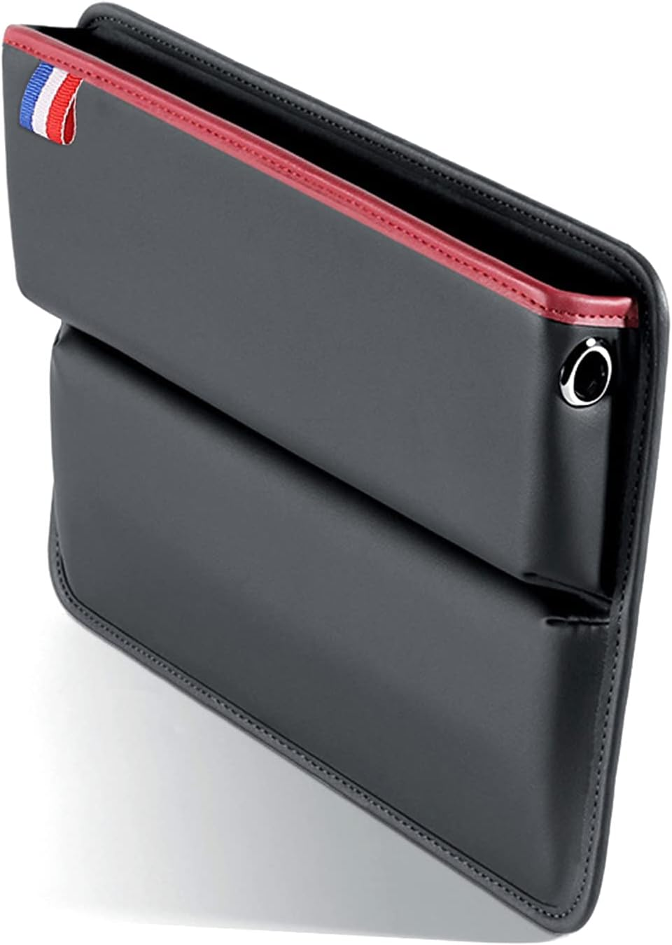 Eacam Car Seat Gap Filler - Universal Gap Filler & Storage between Seats - Universal Fit, Vegan Leather - Holds Phone, Keys, Glasses