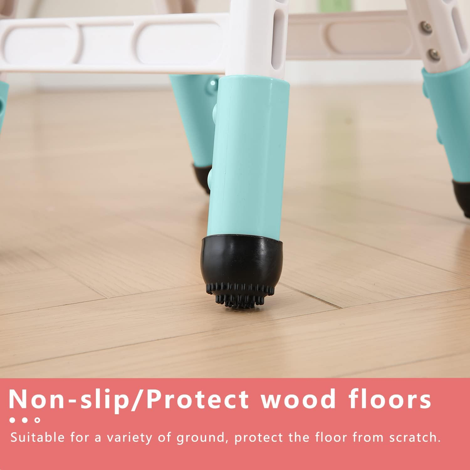 Adjustable Kid Chairs Indoor 3 Level Adjustable Suitable for Children Age 2-6. Maximum Load-Bearing 220LBS Suitable for Family Classroom and Nursery Child Seat Set (2-Pack-Mint Green)