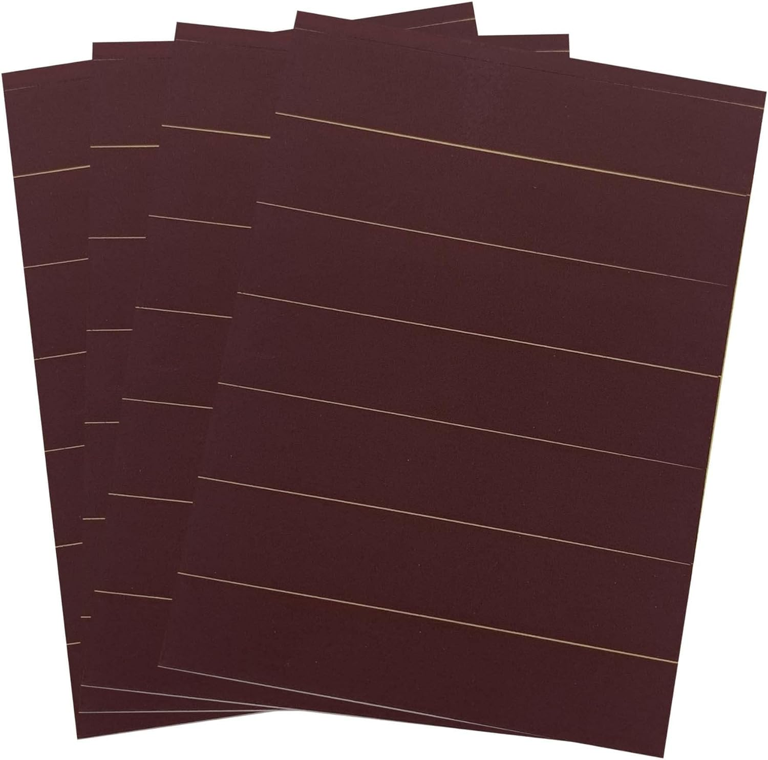 Match Striker Sticker, Reddish Brown Match Strike Paper with Adhesive Pre, 28 Pieces - Cut in Rectangular for for Safety Matches in Bell Jar (Reddish Brown) image number 5