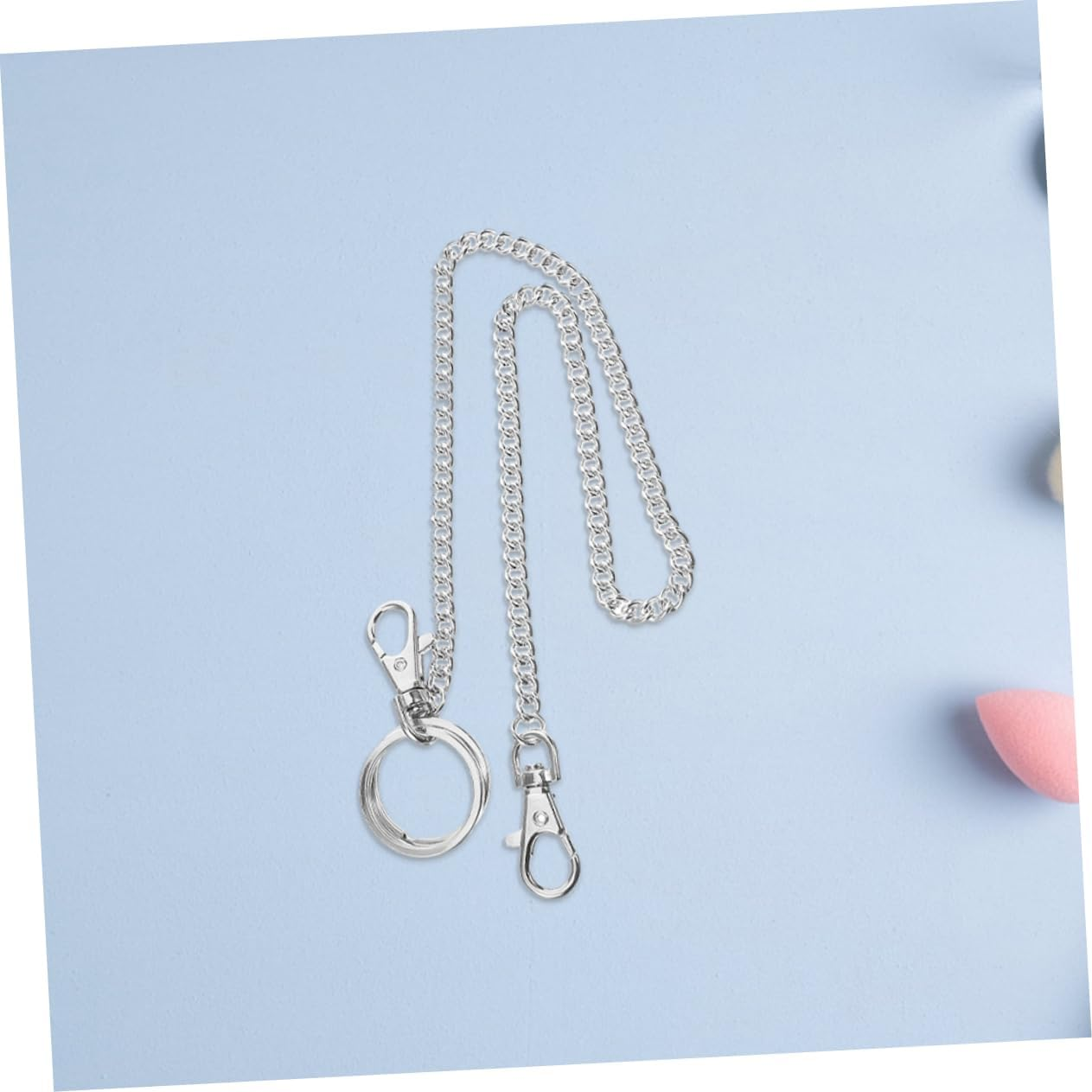 VERDANVERSE 3Pcs Adjustable Heavy Duty Jean Chain for Men Durable Metal Wallet and Keychain Pant Chain with Flexible Fit for Casual Outdoor Use image number 5