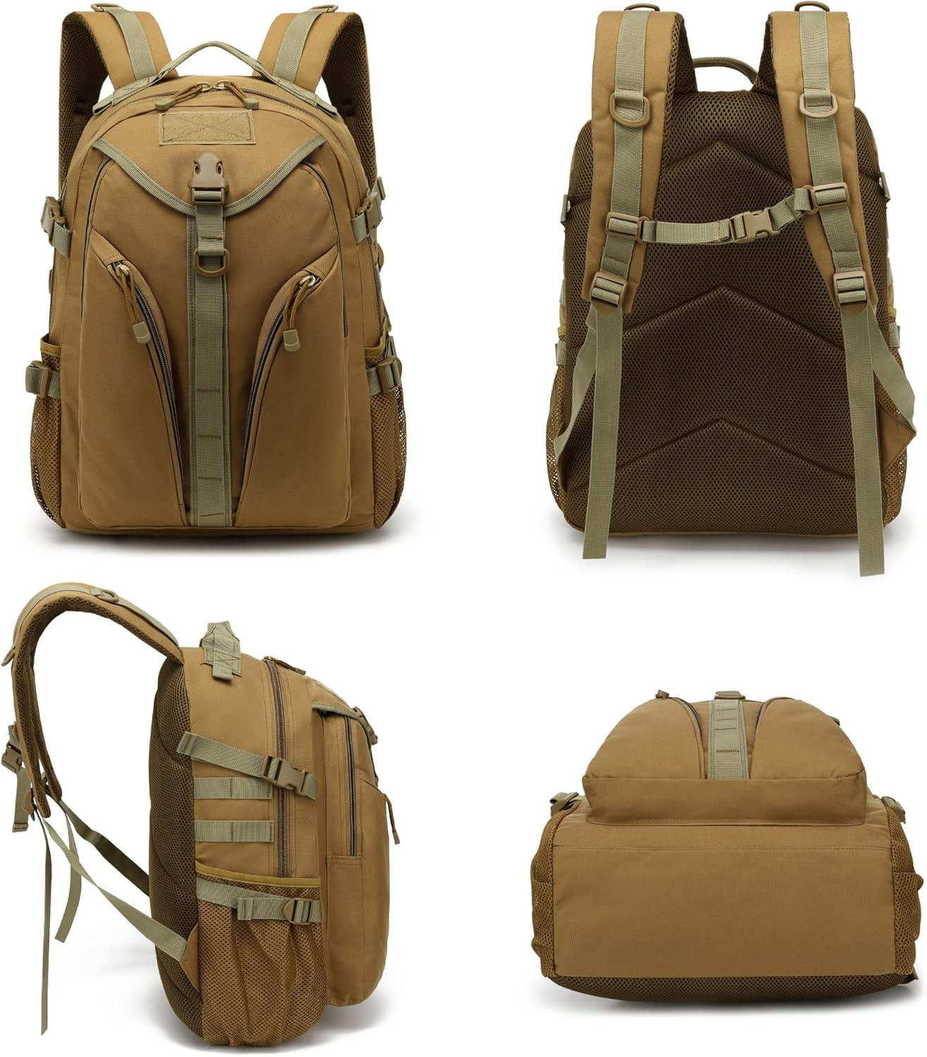 Xunteny Tactical Backpack Boys School Backpacks Mens College Bookbags for Kids Teens Adults Camping Hiking Traveling image number 5